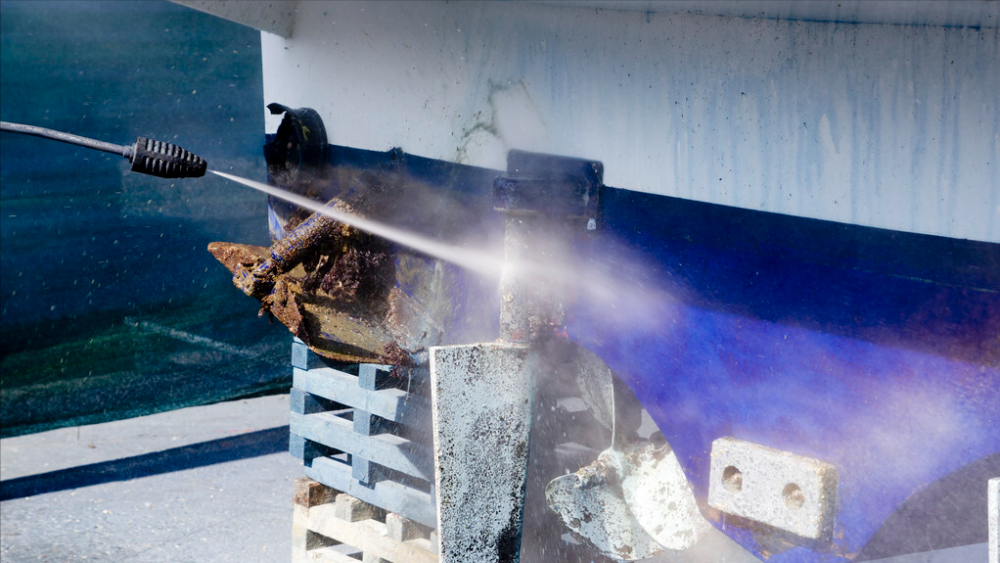 长满藤壶牡蛎,实拍高压水枪清洗过程太解压_腾讯新闻