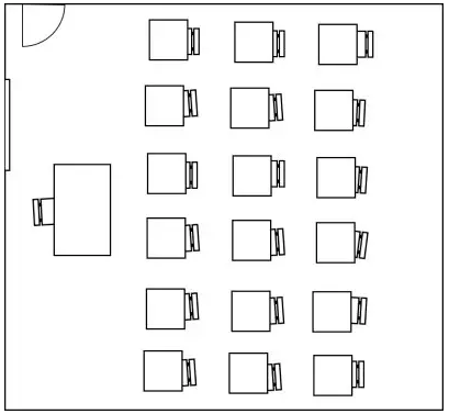 U型桌座位排序图片