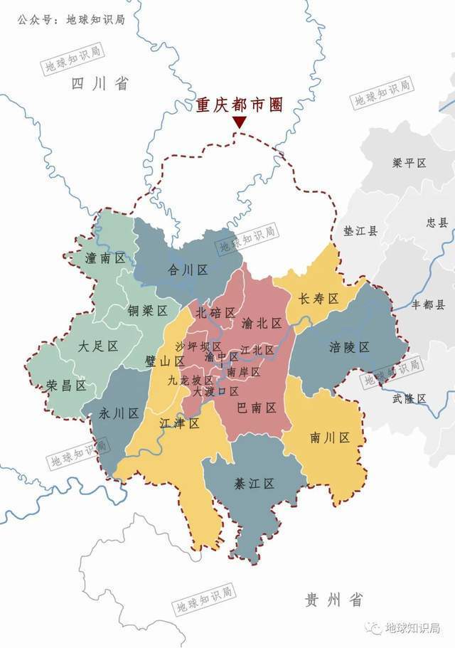 重庆主城都市区地图图片