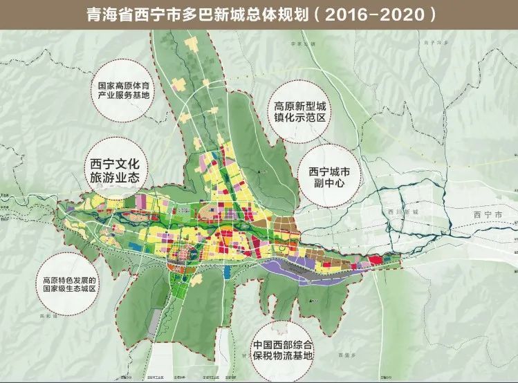 多巴新城是由西宁市政府规划的城市副中心,是西宁市向"西扩"发展的