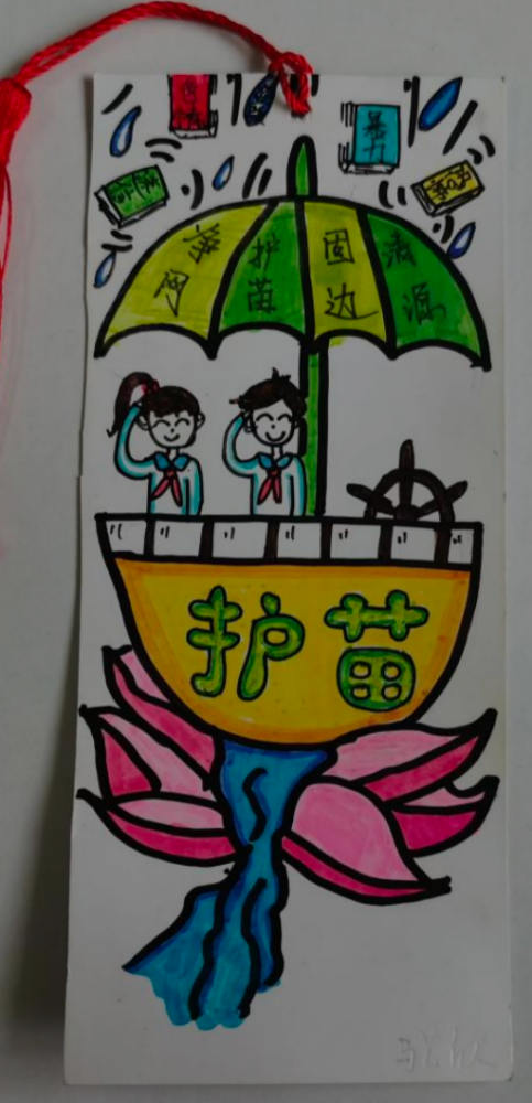 "护苗"行动助成长 绿色书签来护航—公益书签获奖作品展示(二)_腾讯