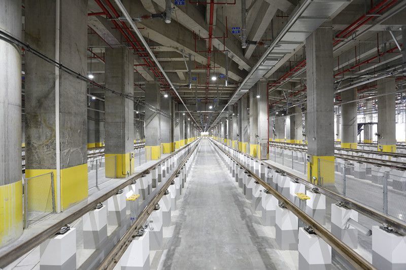 深圳在建最大停车场深圳地铁12号线赤湾停车场通过消防验收