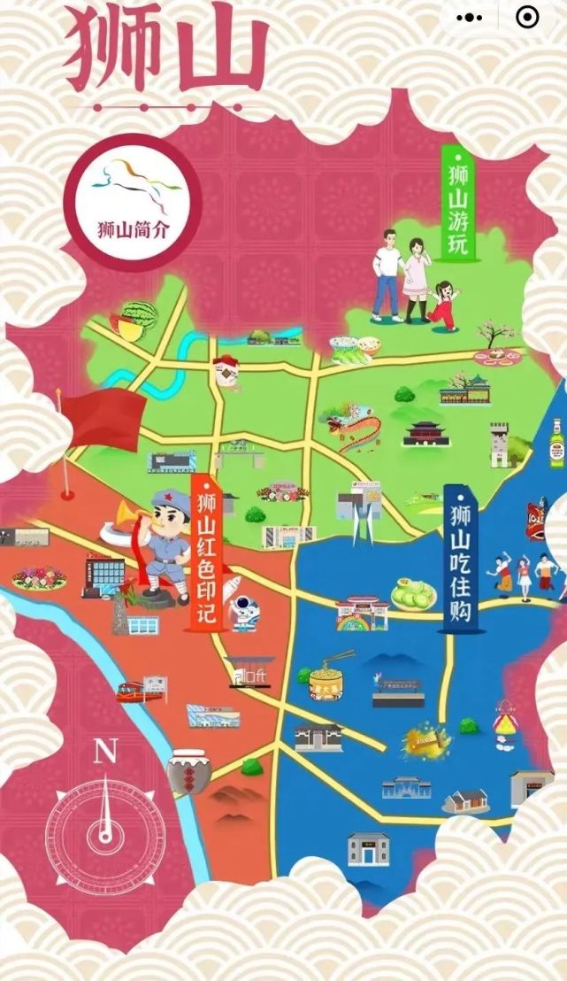 狮山好物云品狮山美食云赏狮山美景狮山电子旅游地图全新上线一图在手