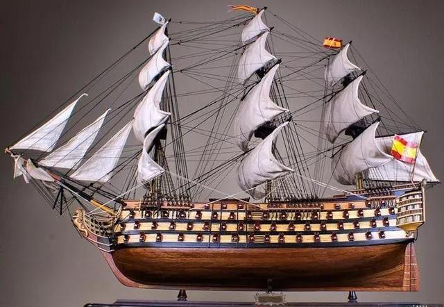 十八世纪末叶,西班牙建造的最强大风帆战舰—圣特立尼达号