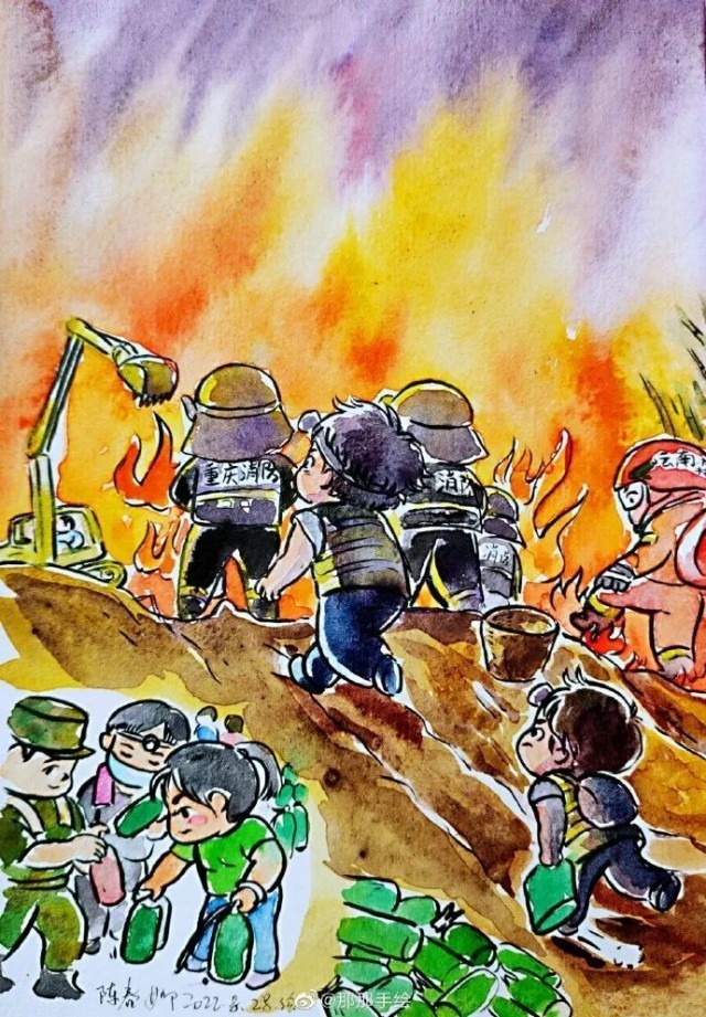 "战山火英雄图鉴"火出圈!网友:真的很重庆!