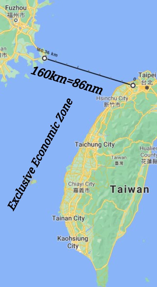 台湾海峡最窄处约70海里,最宽处约220海里.