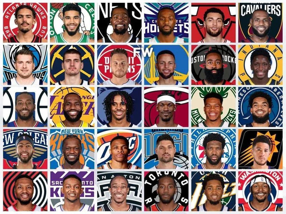 美媒总结nba30支球队过去5个赛季最好的球员詹姆斯独占2队