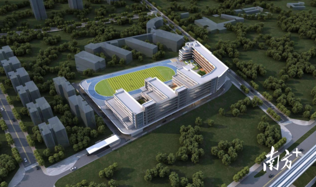 珠海市凤山中学效果图.