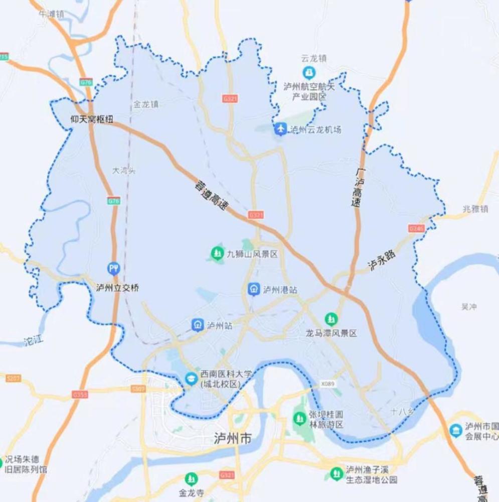 四川泸州进出龙马潭区通道以及沱江一桥沱江二桥沱江三桥泰安长江大桥