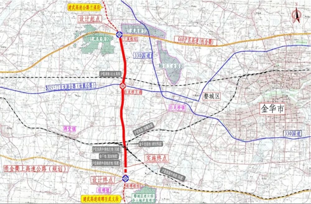 获得批复金华绕城高速西线最新进展