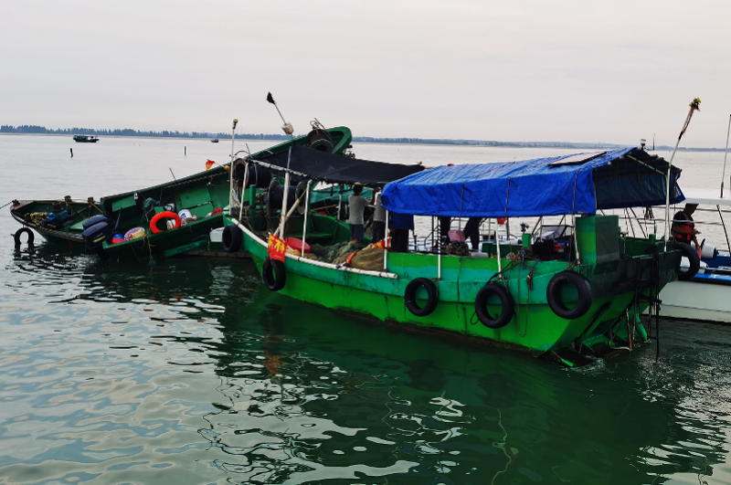 湛江两渔船海上相撞一渔民受伤多部门联合救助伤者已无碍