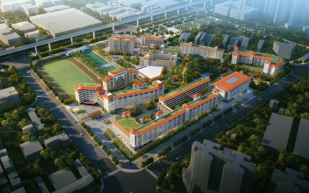 仲恺中学高中部效果图现场,家长代表蔡少丹认为,此次新建,改扩建学校