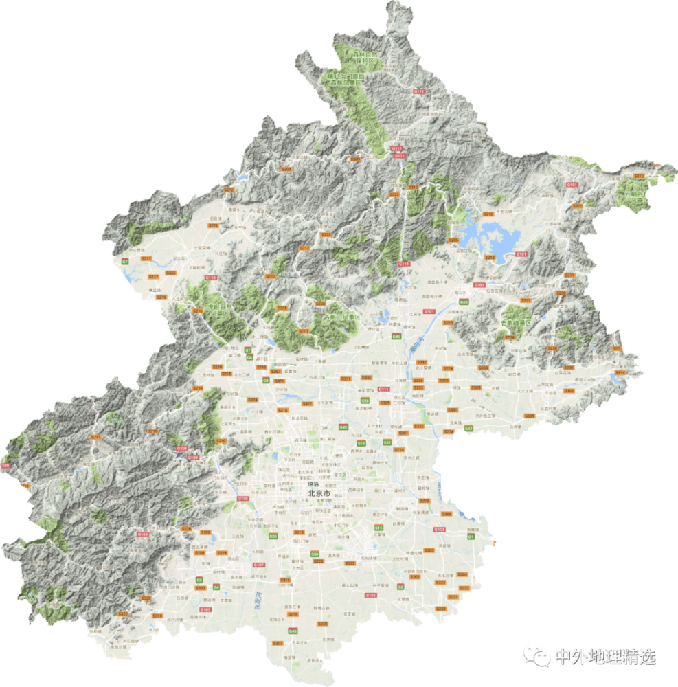 中国地图36个省的地图（国34个省级行政区地形图）