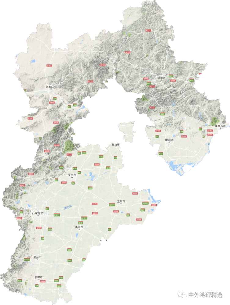 中国地图36个省的地图（国34个省级行政区地形图）