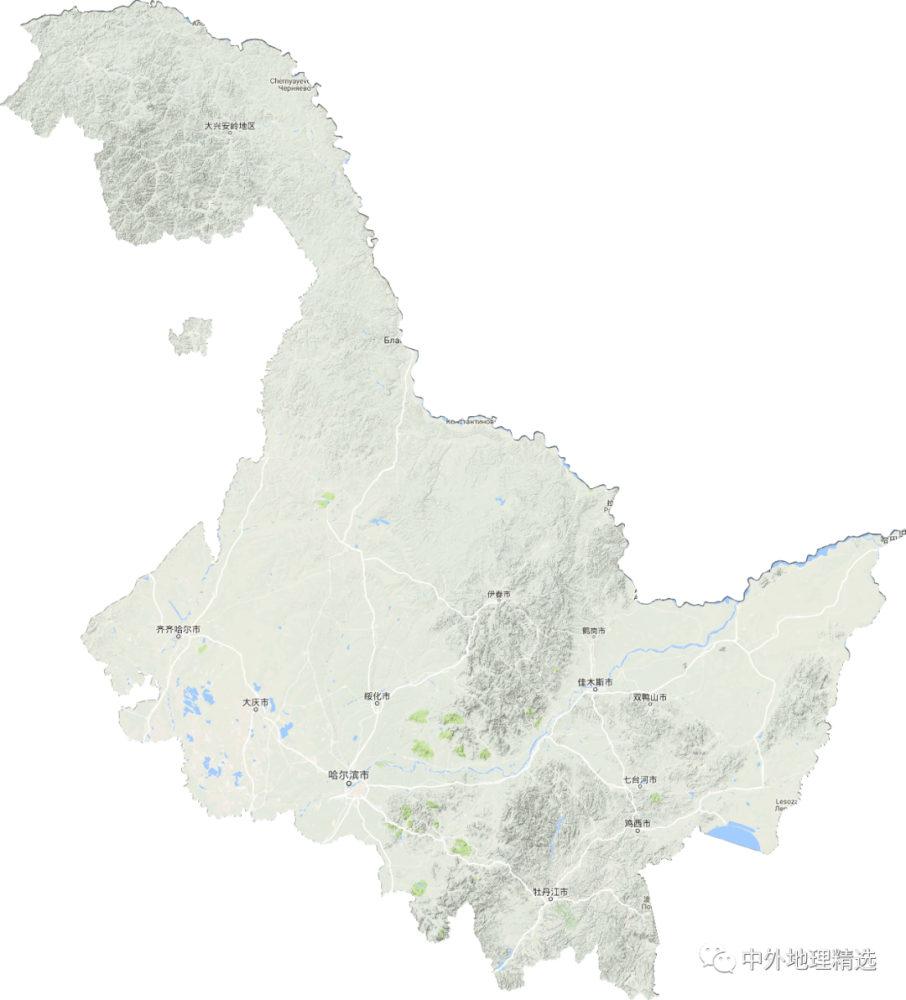 中国地图36个省的地图（国34个省级行政区地形图）