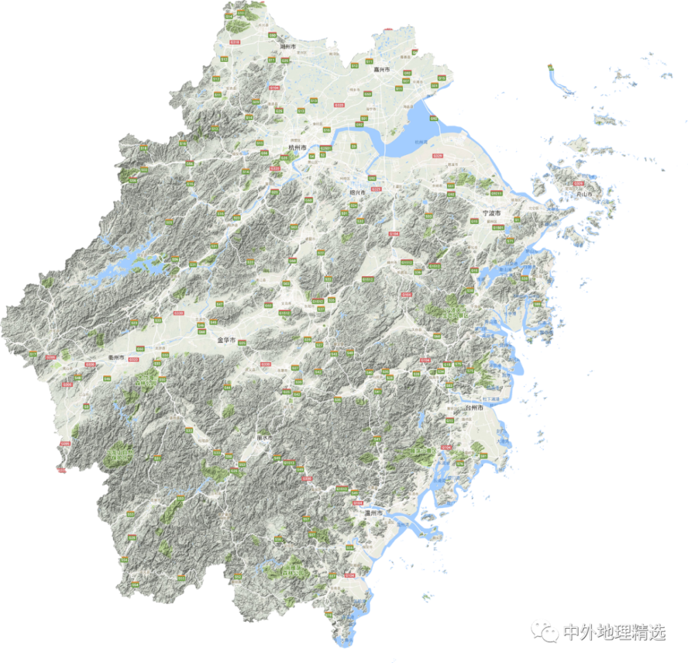 中国地图36个省的地图（国34个省级行政区地形图）-图11