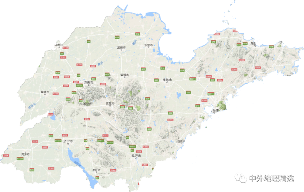 中国地图36个省的地图（国34个省级行政区地形图）-图15