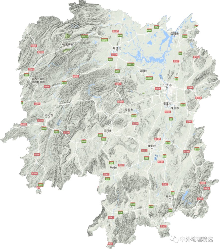 中国地图36个省的地图（国34个省级行政区地形图）