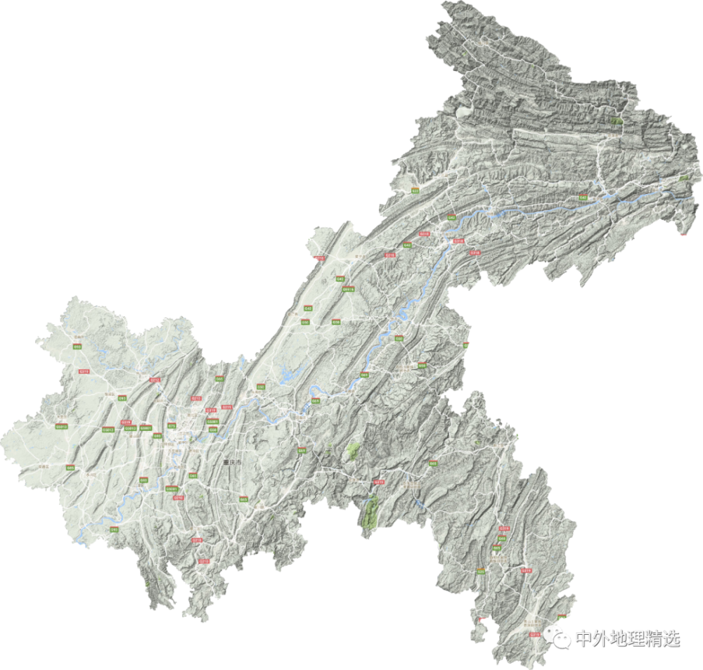 中国地图36个省的地图（国34个省级行政区地形图）-图22