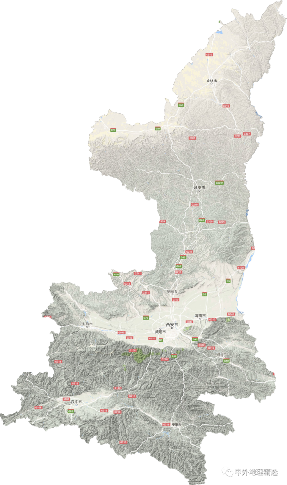 中国地图36个省的地图（国34个省级行政区地形图）
