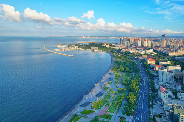 威海幸福门看大海 天蓝水清_腾讯新闻