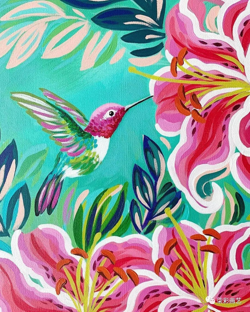 丙烯平涂装饰画