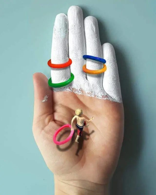 真正厉害的画家,手心也能当画布,3d画作惊掉你的下巴