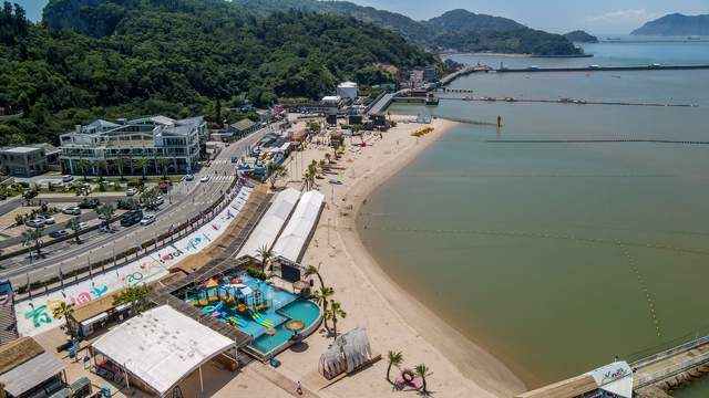 温州洞头旅游,韭菜岙沙滩,海上活动太好玩了_腾讯新闻