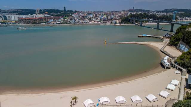 温州洞头旅游,韭菜岙沙滩,海上活动太好玩了