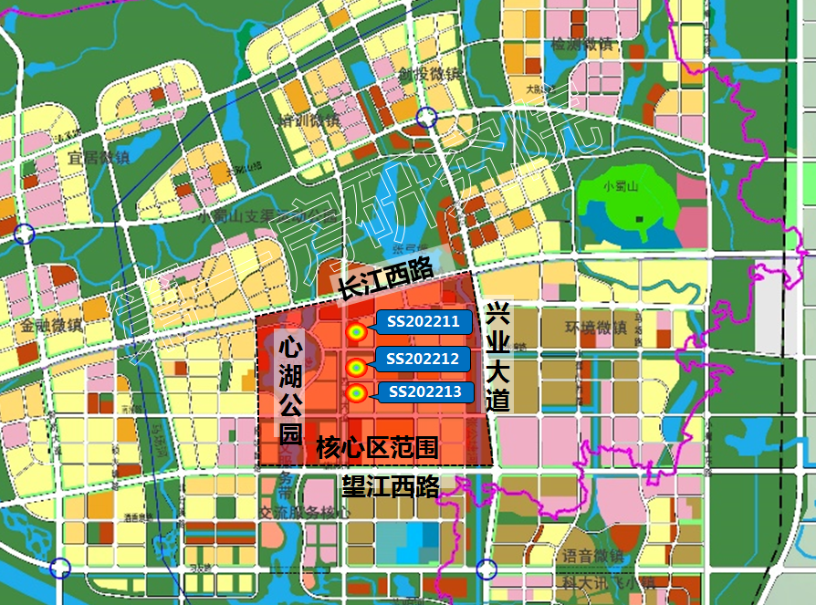 周邊配套有:心湖,德功湖,2號線延長線小廟站,合肥八中運河新城校區