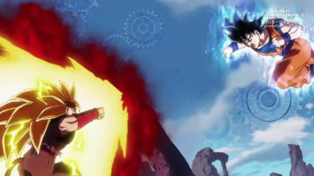 超级龙珠英雄第43集悟空vs黑衣战士!各自战斗的结局!