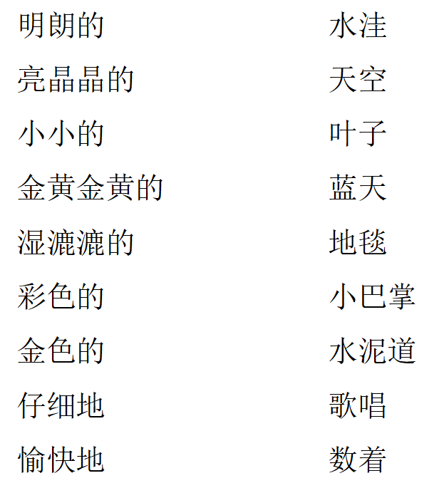 闪闪发光金黄金黄亮晶晶2.照样子写词语.1.读拼音,写字词.