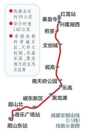 成都s5轻轨的路线图图片