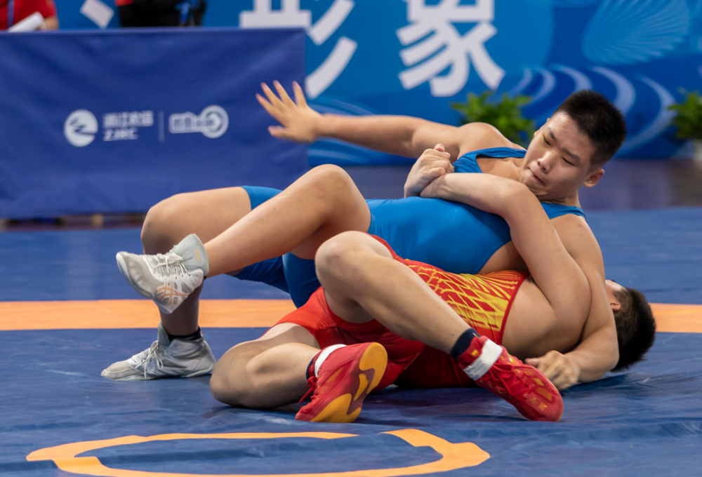 省运会国际式摔跤比赛首日金牌榜