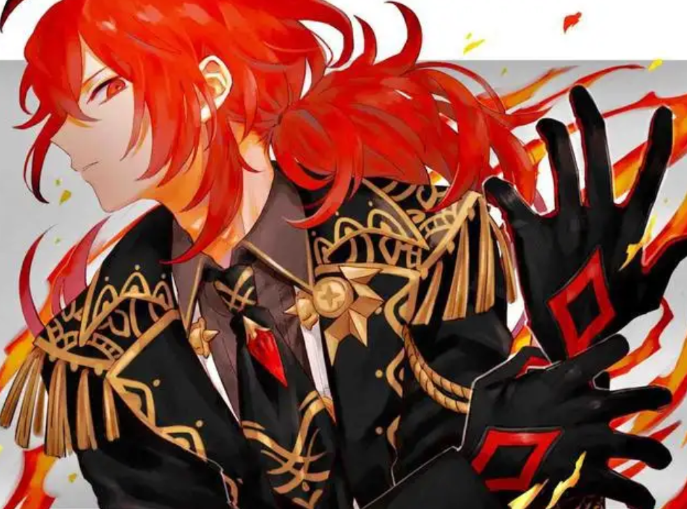 光是那面部设计基本就爆杀了原神其他男性角色了,更别提那衣服了,而且