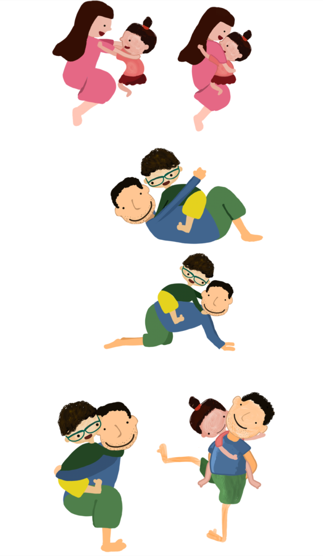 《365亲子陪伴》家庭教育促进项目插画设计