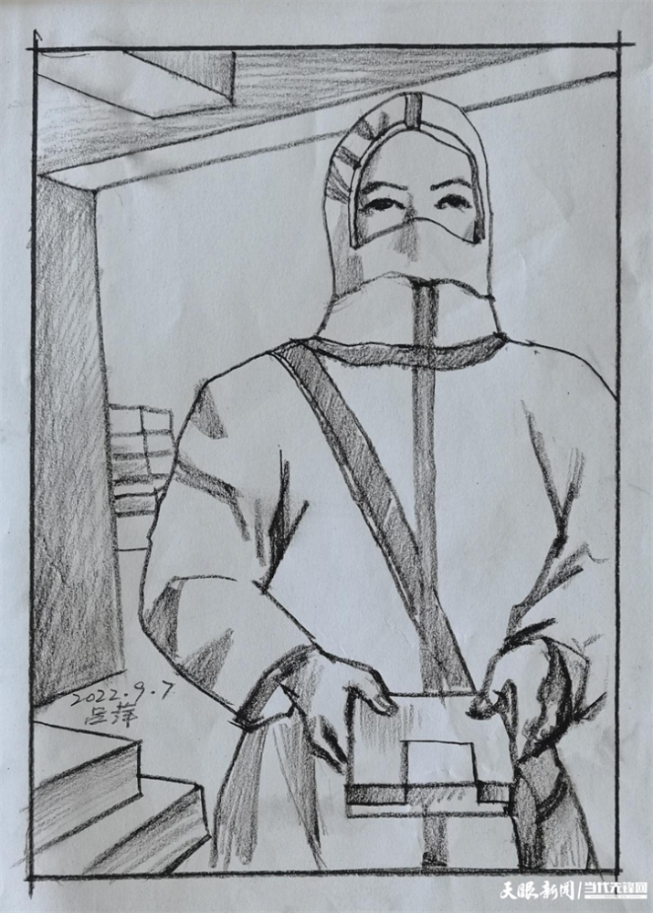 贵阳战疫|童心绘"大白" 送给他们眼中的"超级英雄"