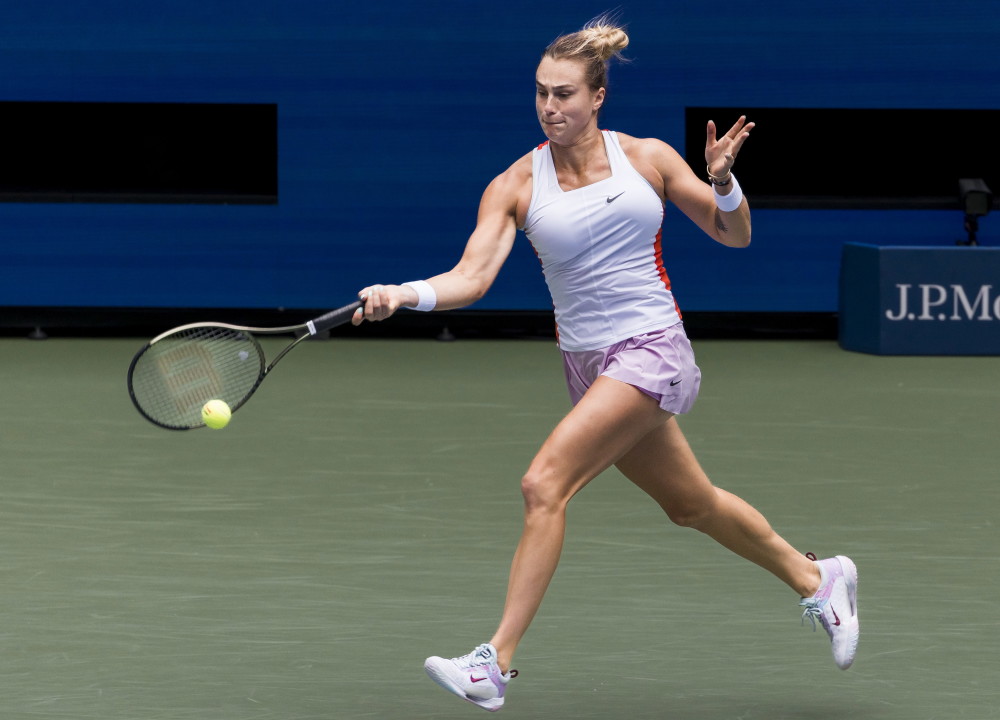 (外代二线)网球——美网:萨巴伦卡晋级半决赛(2)