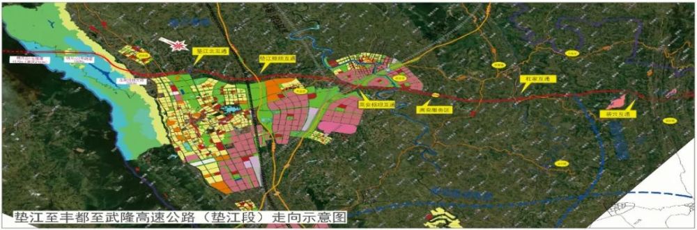 垫江丰都高速规划图图片