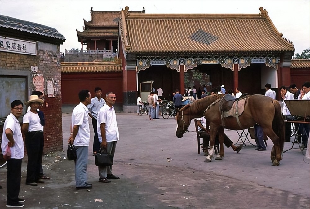 80年代开封老照片东大街自由路老胡同中山路龙亭公园