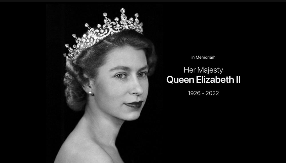英女王离世抢新iPhone热度！苹果官网主页纪念伊丽莎白二世抖音引流是什么意思呢