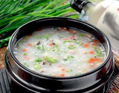 营养早餐粥——推荐469:咸肉山药青菜粥