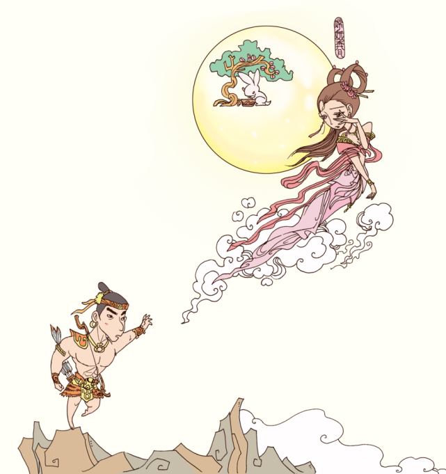 后来,人们每每在中秋之夜举头望月之时,都会想起嫦娥和后羿的爱情故事