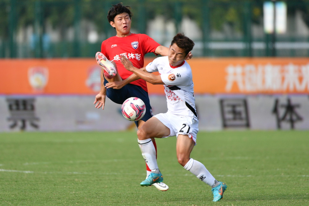 体育足球中甲陕西长安竞技胜淄博蹴鞠