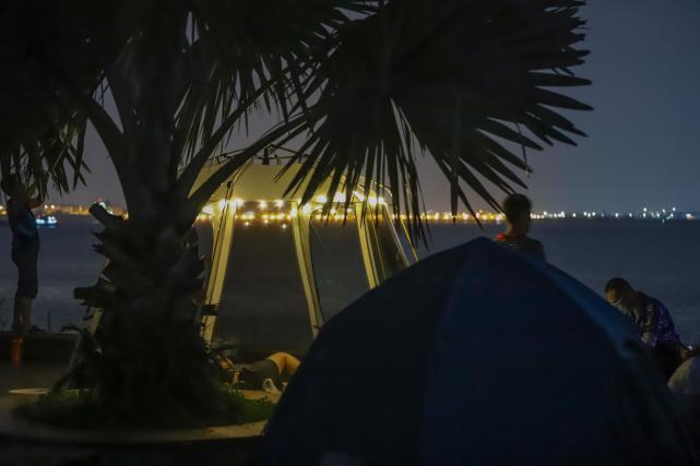 广州中秋赏月旅游攻略,海鸥岛露营赏月,海上明月太好看了
