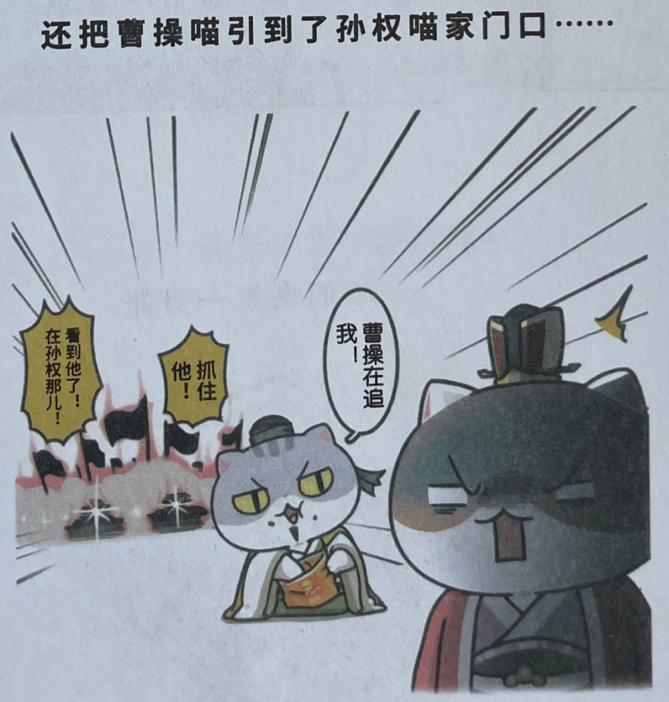 漫画丨第50回,孙刘联盟(如果历史是一群喵)