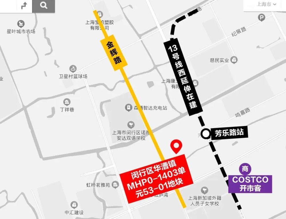 地塊四至:東至徐亭路,西至金輝路,南至53-02地塊,北至芳樂路.