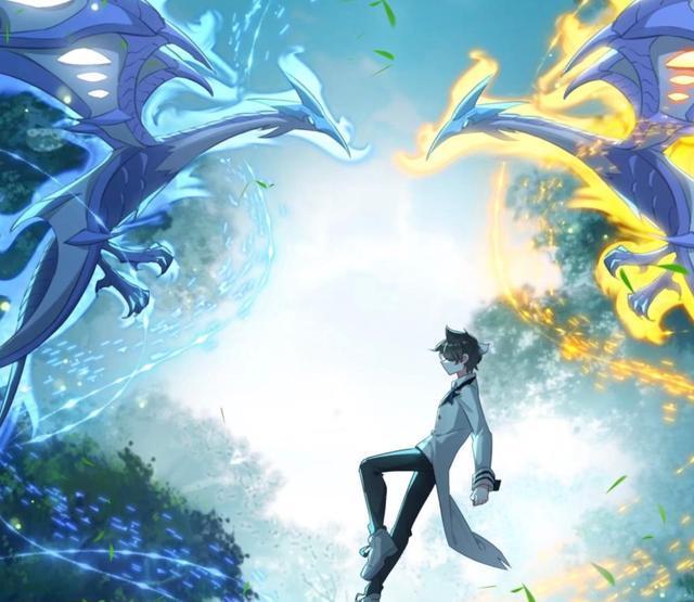 银纹蓝魔鸟为雌性魂兽,小宝了解它的习性,所以化身为金纹蓝魔鸟.