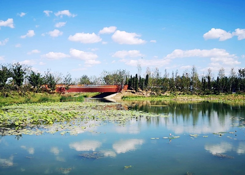 北京湿地公园温榆河图片