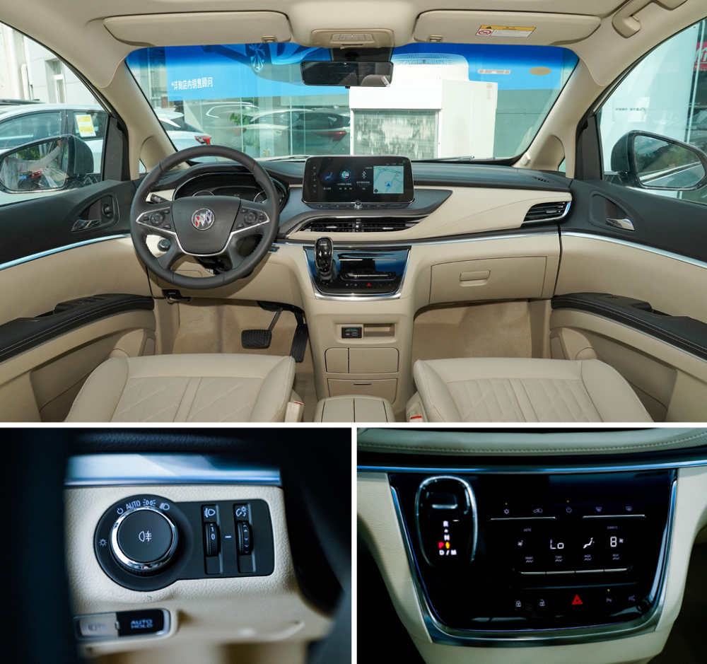 视线来到车内,新车的内饰布局变化不大,中控台还是经典的gl8家族式